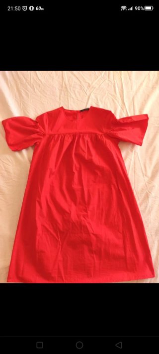 Vestido rojo estilo ancho