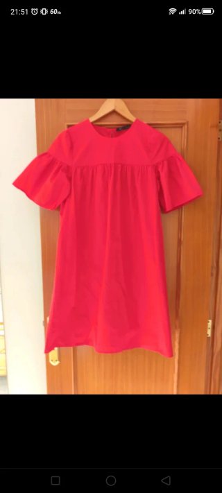 Vestido rojo estilo ancho