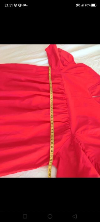 Vestido rojo estilo ancho