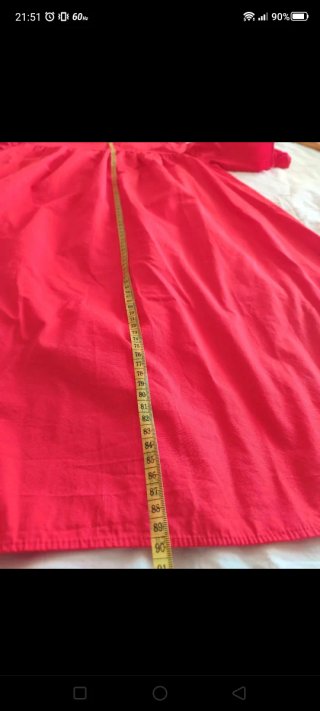 Vestido rojo estilo ancho