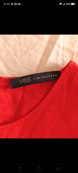 Vestido rojo estilo ancho
