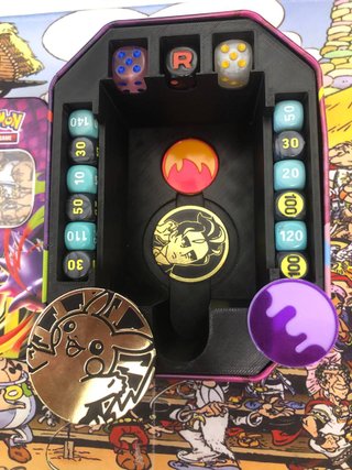 Lata Pokémon Gengar TCG Organizador Dados