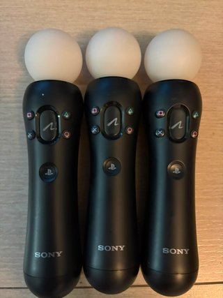 3 Mandos PS3 Move Sony Negros