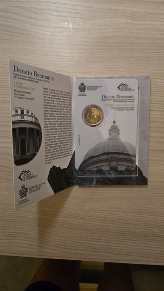 2€ San Marino 2014 Donato Bramante BU