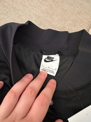 Chaqueta Bomber Nike Negra Talla L