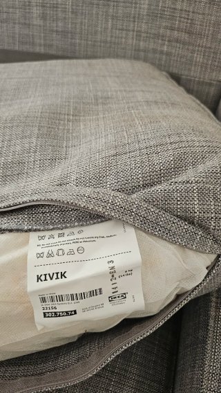 Sofá 3 plazas Ikea Kivik Gris
