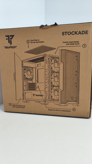 Caja PC Gaming Tempest Stockade Negra