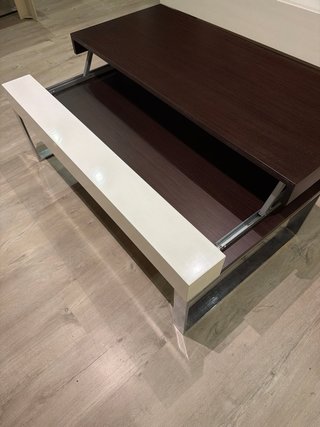 Mesa de centro moderna madera y metal