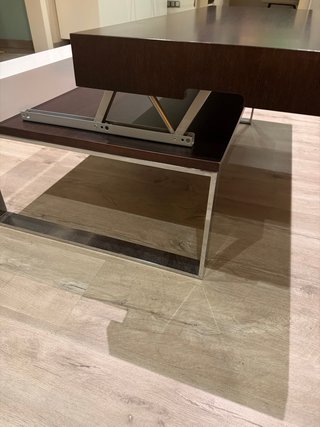 Mesa de centro moderna madera y metal
