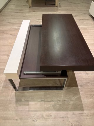 Mesa de centro moderna madera y metal