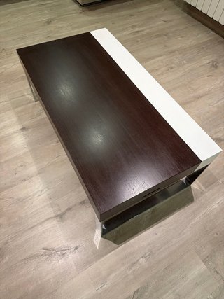 Mesa de centro moderna madera y metal