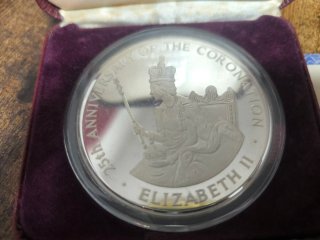Moneda Jamaica 25 Dólares Plata 1978