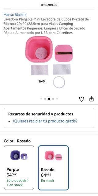 Mini Lavadora Plegable Portátil