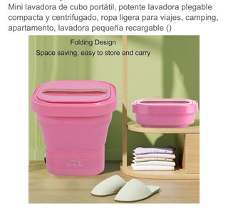 Mini Lavadora Plegable Portátil