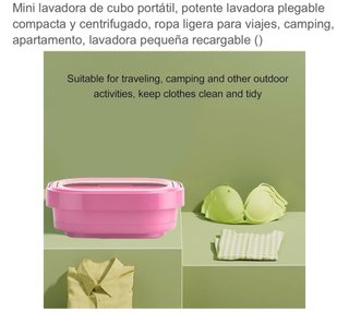 Mini Lavadora Plegable Portátil