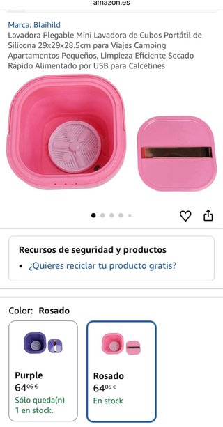 Mini Lavadora Plegable Portátil