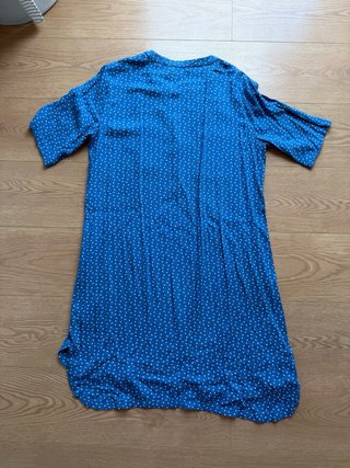 Vestido camisero TEX azul lunares talla L