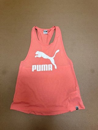 Camiseta de tirantes deportiva salmón Puma