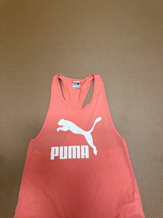 Camiseta de tirantes deportiva salmón Puma