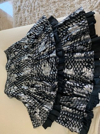 Gonna Made in Italy Tg S Argento Nero