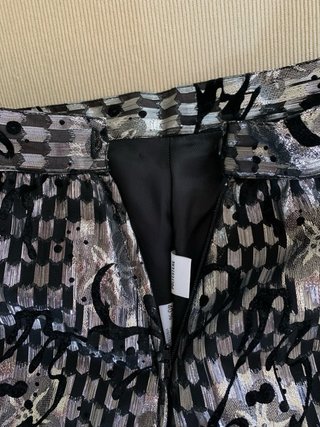 Gonna Made in Italy Tg S Argento Nero