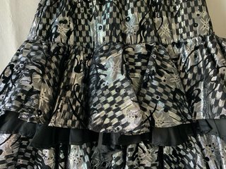 Gonna Made in Italy Tg S Argento Nero