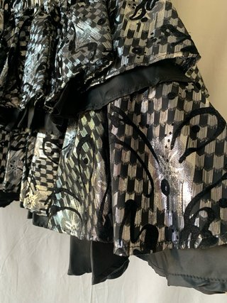 Gonna Made in Italy Tg S Argento Nero