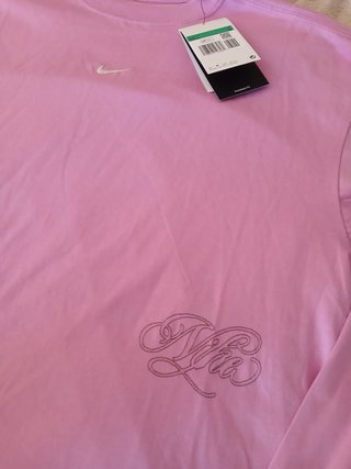 Camiseta Nike Manga Larga XL Mujer Rosa