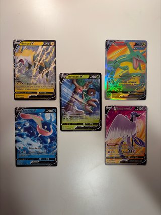 Lote 5 Cartas Pokémon V