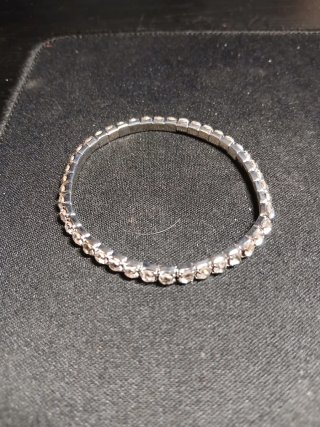 Conjunto de 2 pulseras plateadas