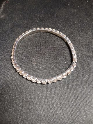 Conjunto de 2 pulseras plateadas