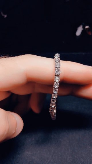 Conjunto de 2 pulseras plateadas
