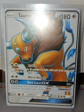 Carta Pokémon Tauros GX 144/149
