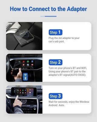 Adaptador Inalámbrico CarPlay Android Auto Ottocas