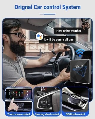 Adaptador Inalámbrico CarPlay Android Auto Ottocas