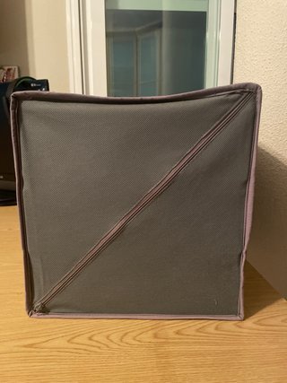 Cajonera de tela gris