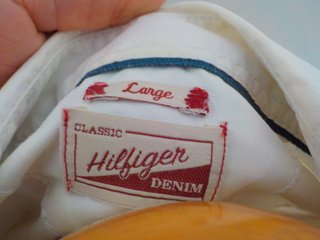 Camisa Tommy Hilfiger Denim Blanca Manga Corta L