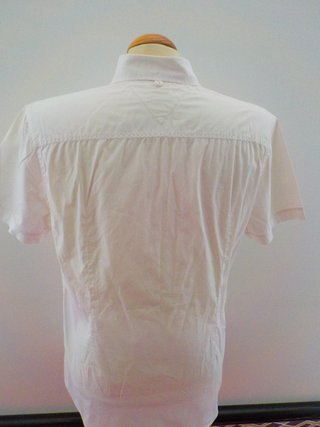Camisa Tommy Hilfiger Denim Blanca Manga Corta L