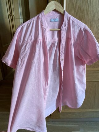 Camisa Milano Algodón Lino Manga Corta