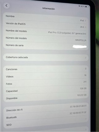 Ipad Pro 12.9 M2 6 Gen