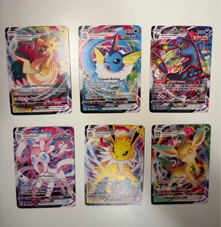 Lote 6 Cartas Pokémon V MAX