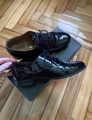 Zapatos charol mujer negros