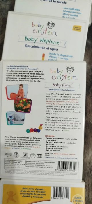 Colección DVD Baby Einstein y más DVD  para bebés