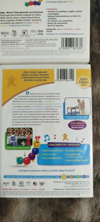 Colección DVD Baby Einstein y más DVD  para bebés