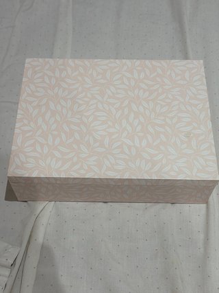 Caja joyero organizador con espejo rosa