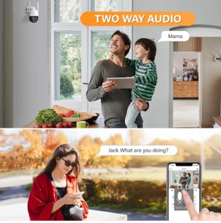 Cámara Vigilancia Jennov 2K WiFi Exterior/Interior
