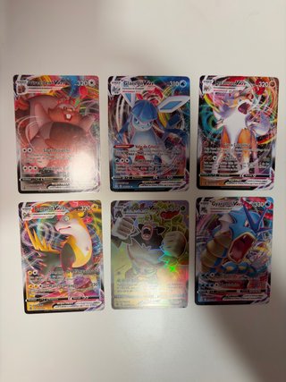 Lote 6 Cartas Pokémon V MAX