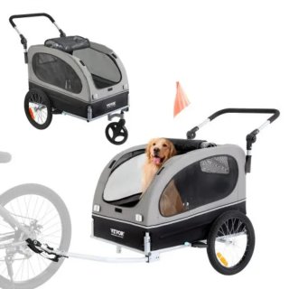 Remolque VEVOR para bicicleta 2 en 1