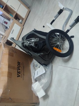 Remolque VEVOR para bicicleta 2 en 1