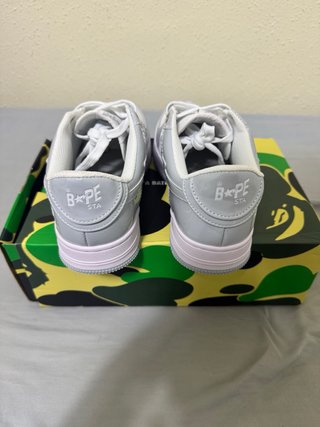 BAPE Zapatillas Gris/Blanco